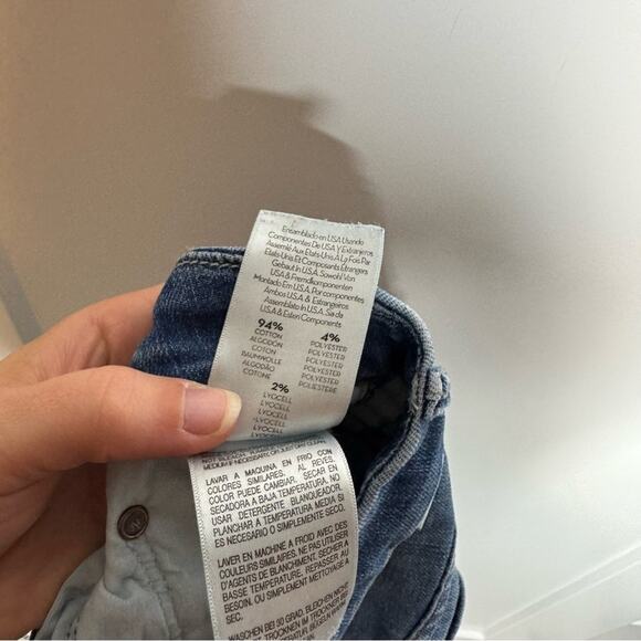 Mother High Waisted Looker Ankle Fray Distressed Jeans Goin For Gold Size 25 - Picture 10 of 10